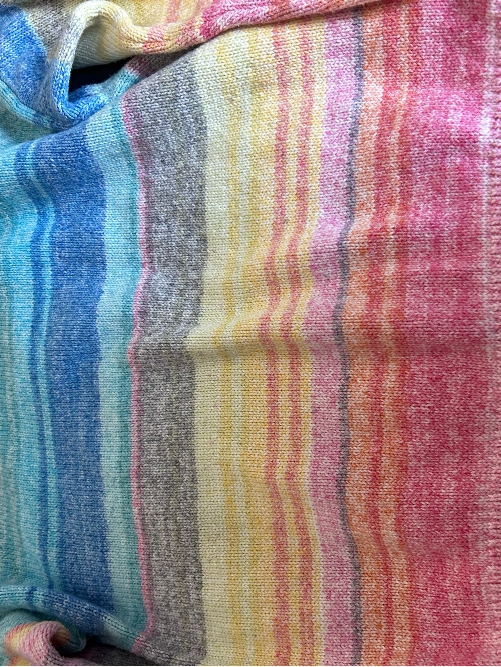 GAP Pastel Rainbow Striped Turtleneck Sweater - Picture 3 of 4